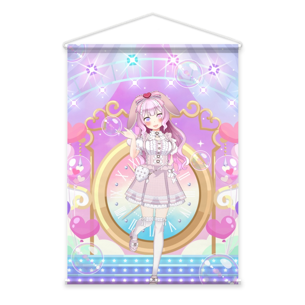 【兎上 るあ】11月生誕祭記念日グッズ-タペストリー