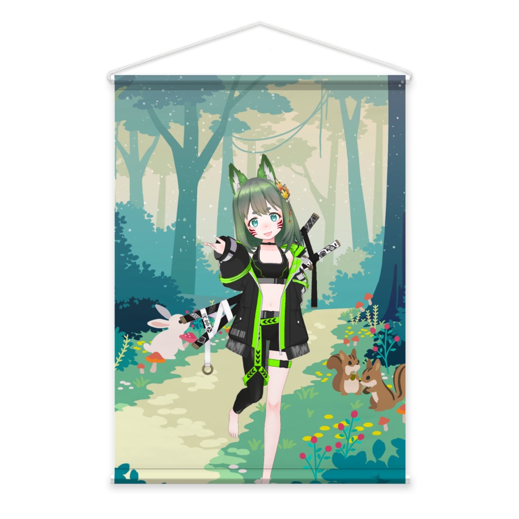 【早緑おまき】11月生誕祭記念日グッズ-タペストリー