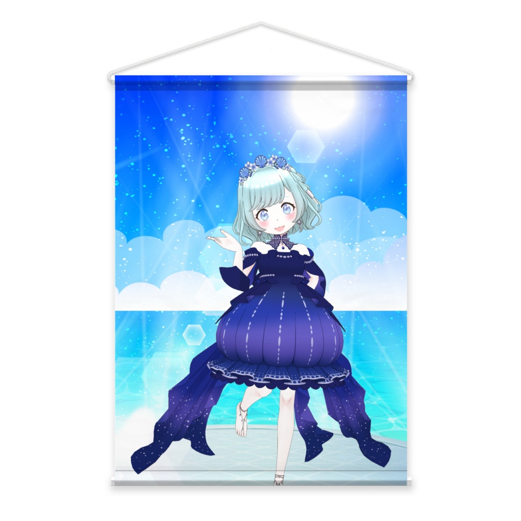 【海月蒼羽】11月生誕祭記念日グッズ-タペストリー