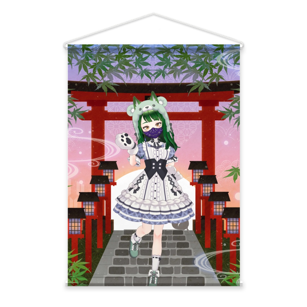 【秋空 紅葉】11月生誕祭記念日グッズ-タペストリー