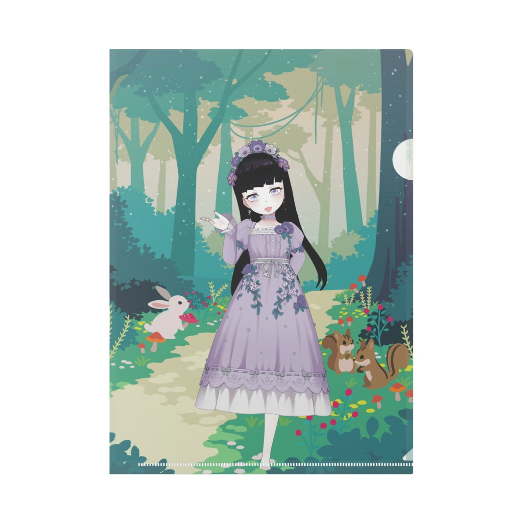 【御紫花 ゆ ゅ】11月生誕祭記念日グッズ-クリアファイル