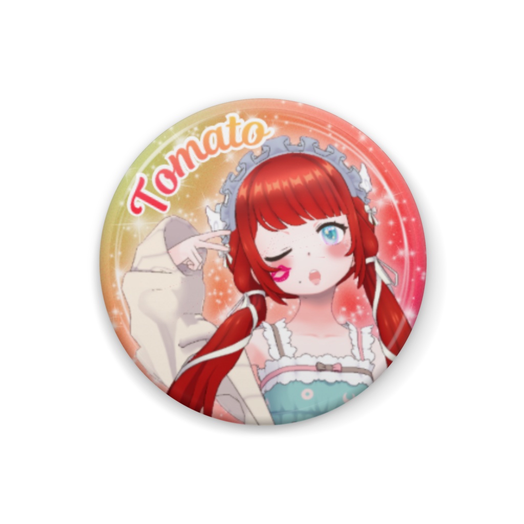 【トマト】12月記念日グッズ-缶バッジ[1227]