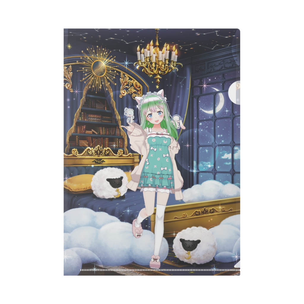 【【新人猫】眠莉ねこ】12月記念日グッズ-クリアファイル[1212]