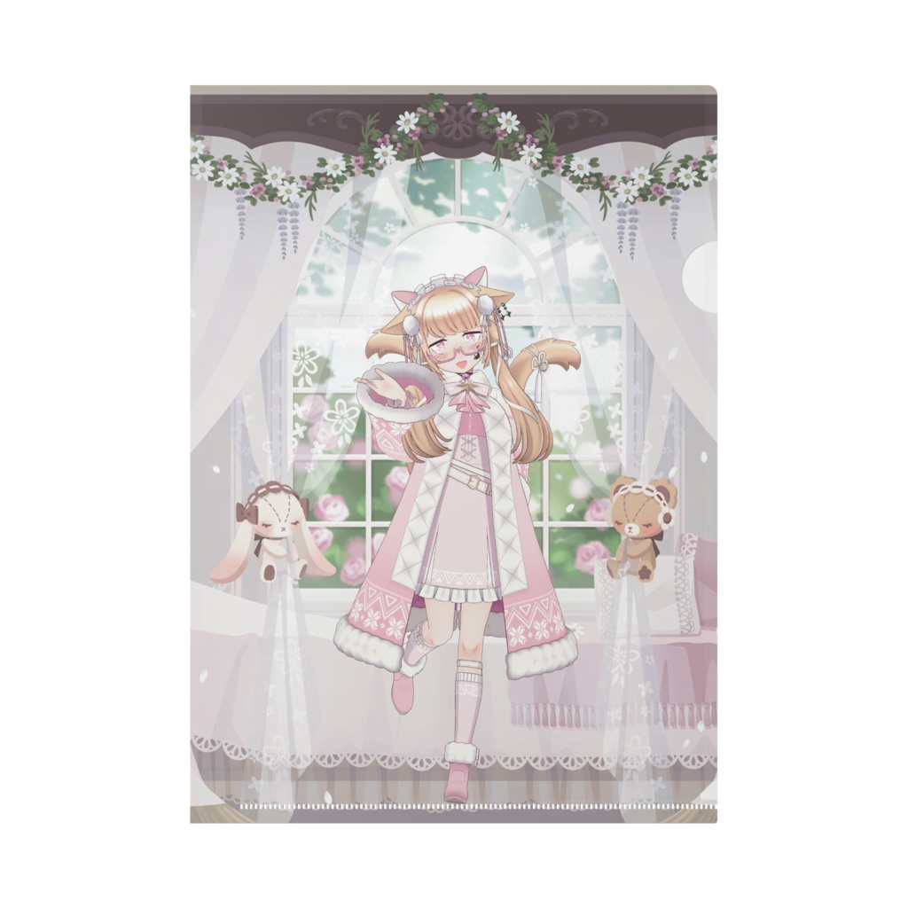 【ゆう 黒猫】12月記念日グッズ-クリアファイル[1221]