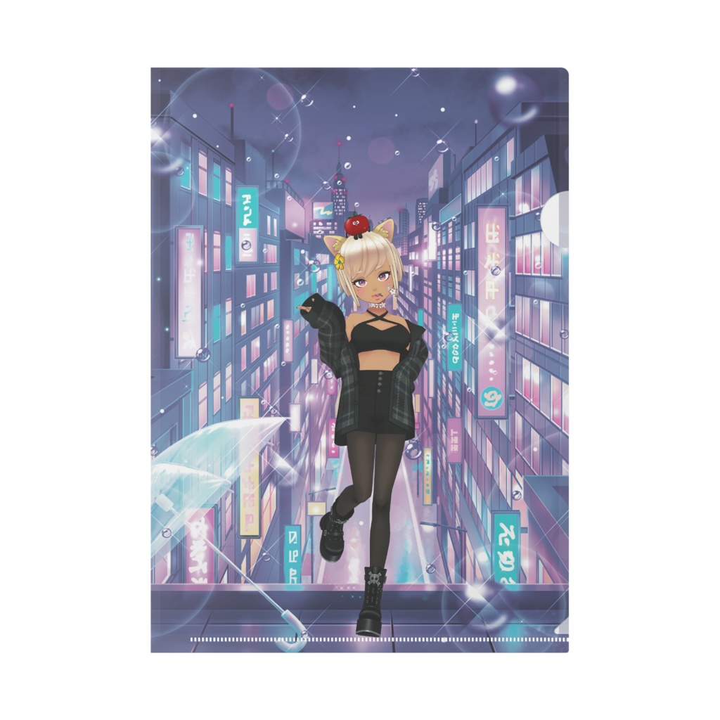 【わるちぃちゃん】12月記念日グッズ-クリアファイル[1228]