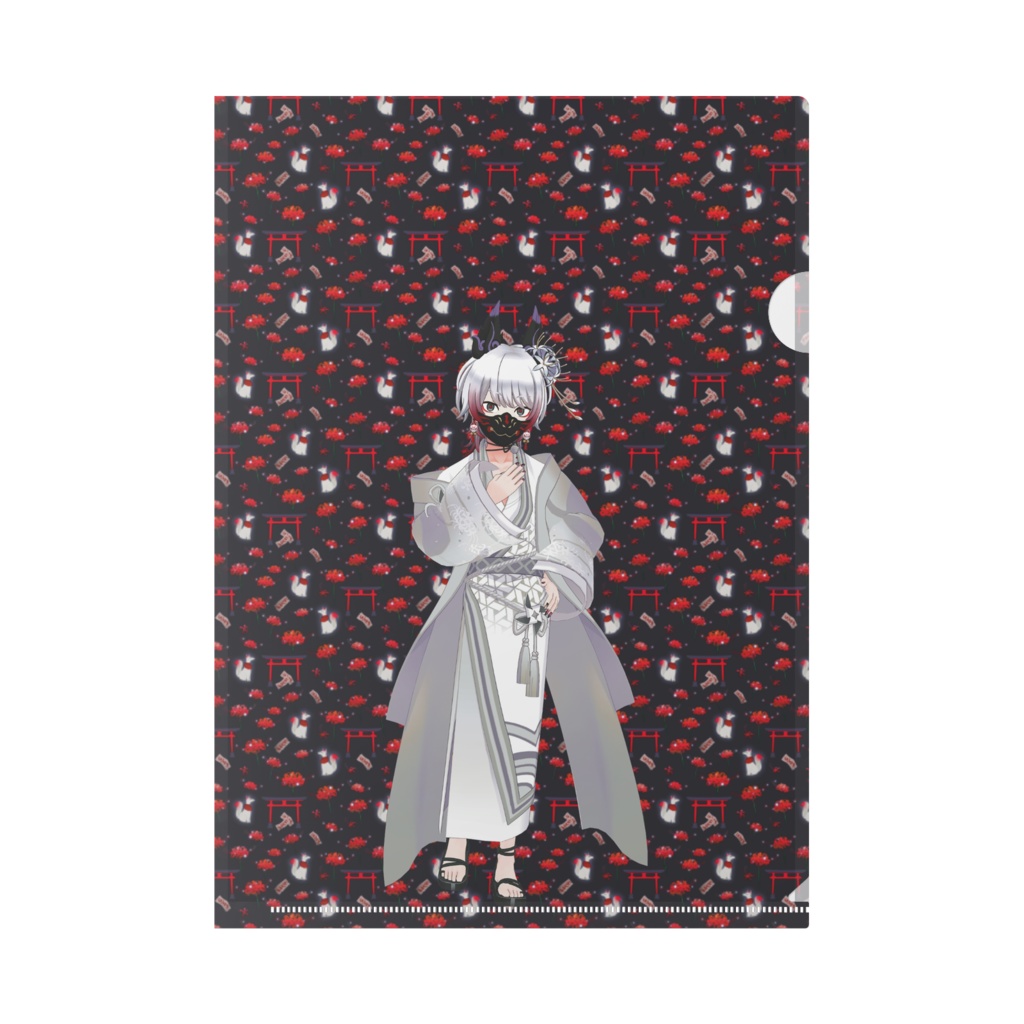 【キツネ】12月記念日グッズ-クリアファイル[1215]