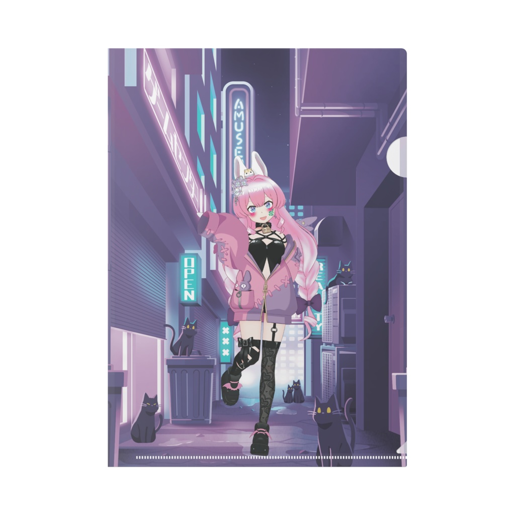 【四葩まゅ】12月記念日グッズ-クリアファイル[1213]