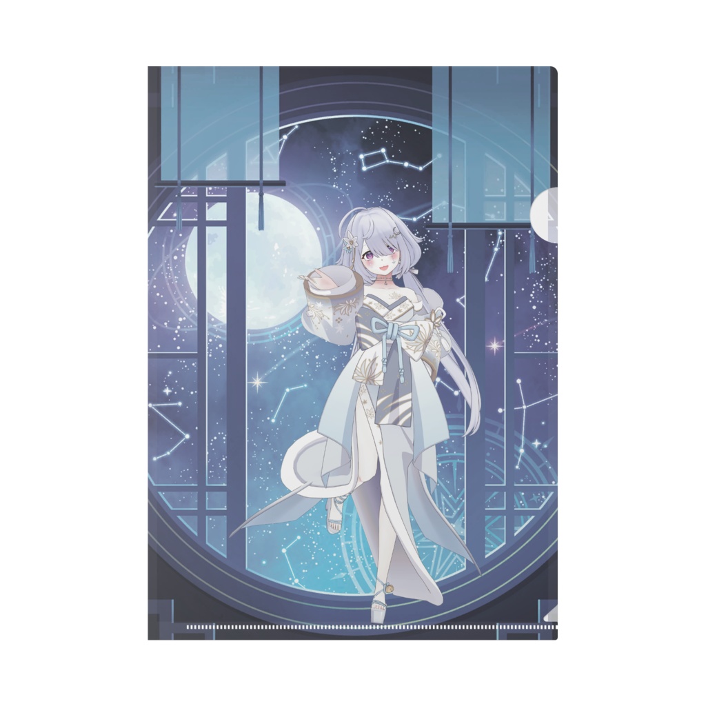 【夜月ハナ】12月記念日グッズ-クリアファイル[1224]