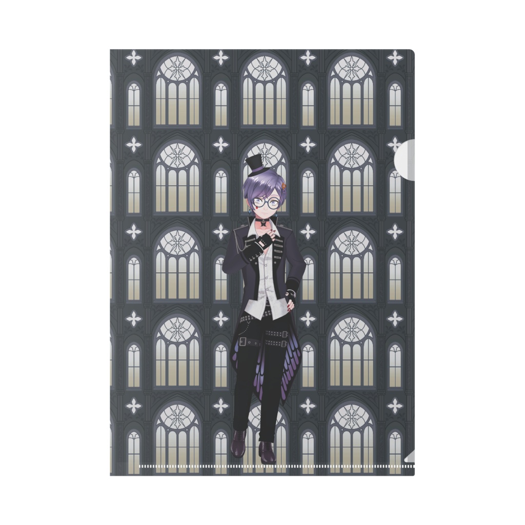 【夜桜（なお）】12月記念日グッズ-クリアファイル[1207]