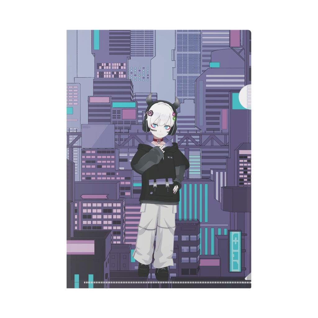 【夜狐 雨音】12月記念日グッズ-クリアファイル[1218]