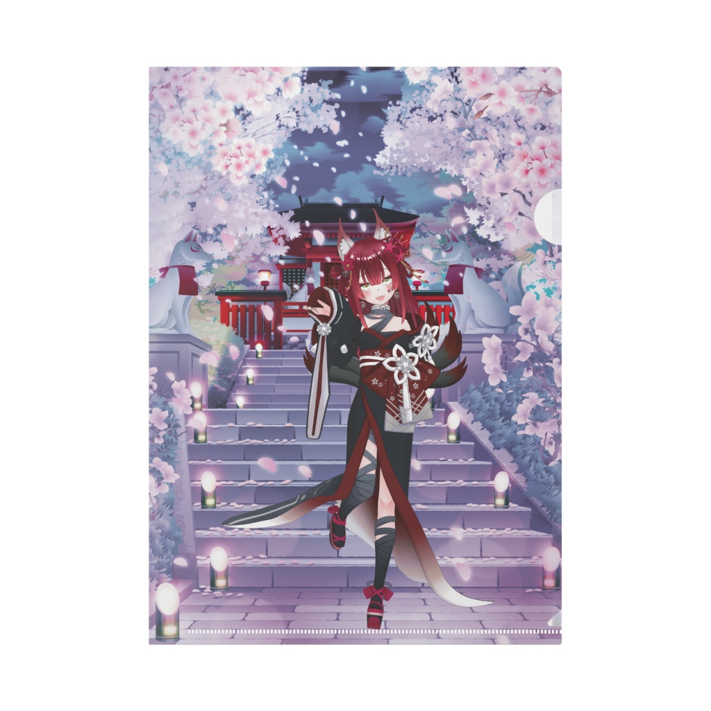 【夜船 狐杜】12月記念日グッズ-クリアファイル[1203]