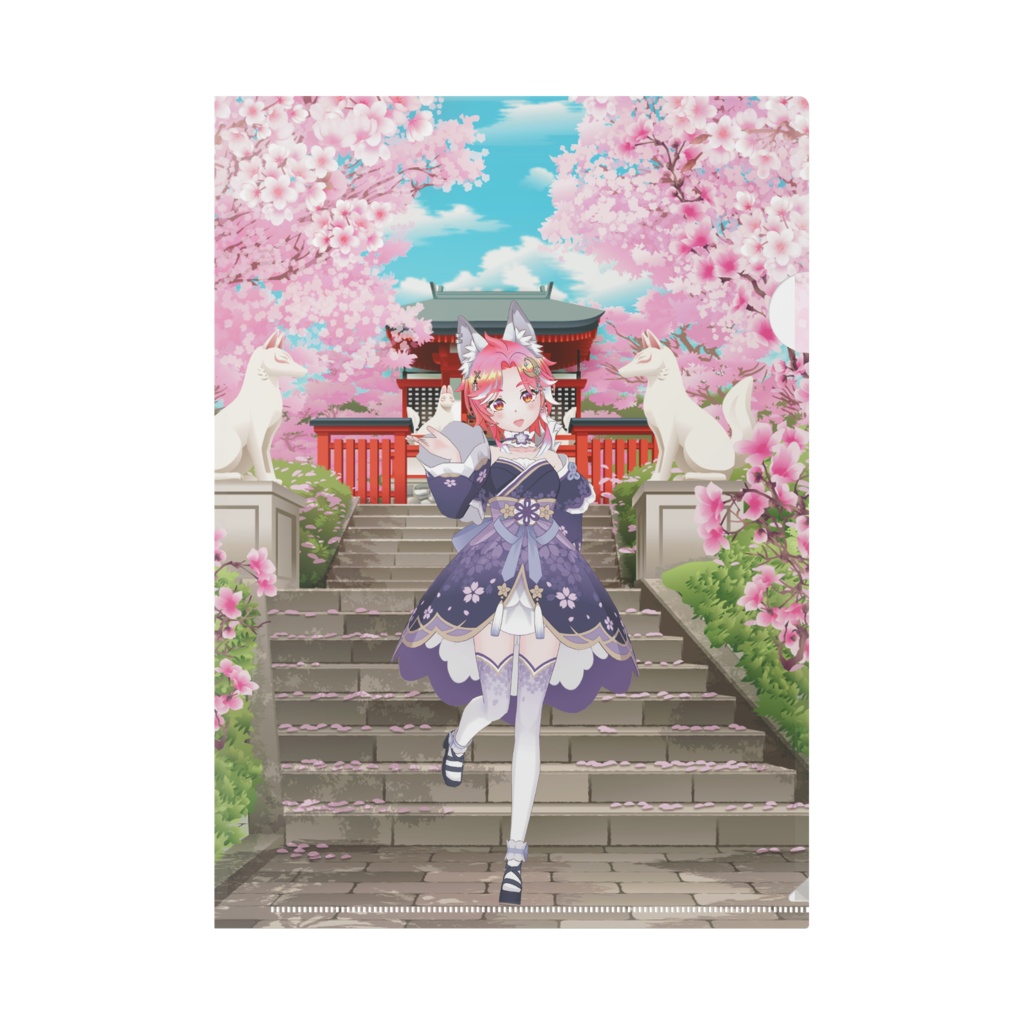 【春宵桜】12月記念日グッズ-クリアファイル[1204]