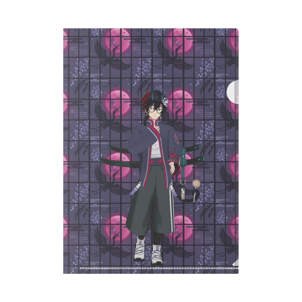 【月夜野 のの】12月記念日グッズ-クリアファイル[1230]