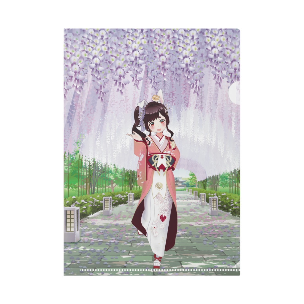 【桜兎宮 千】12月記念日グッズ-クリアファイル[1222]