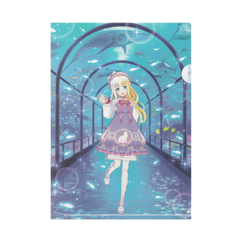 【桜月琥珀】12月記念日グッズ-クリアファイル[1214]