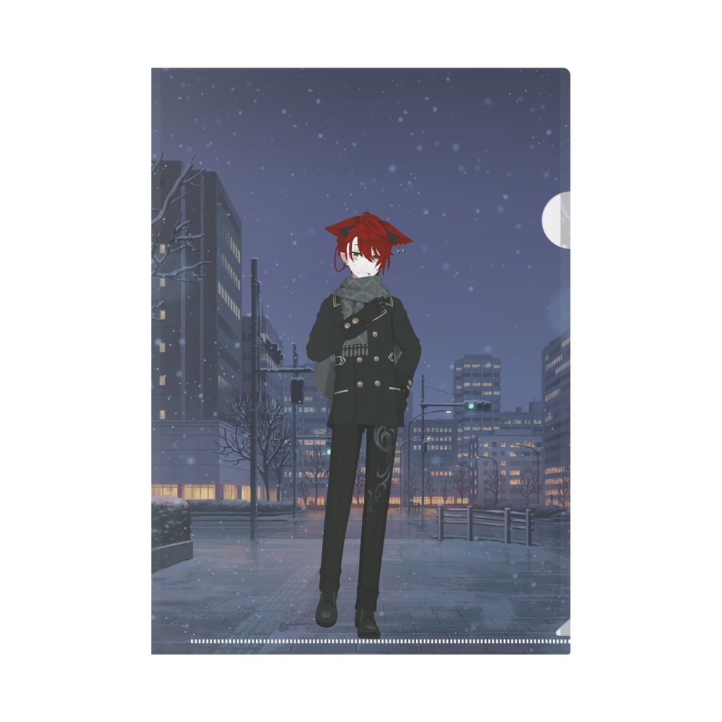 【焔緋燈也】12月記念日グッズ-クリアファイル[1223]