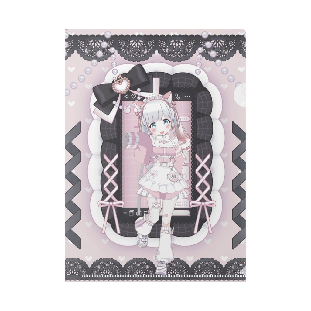 【白亜ぽてと】12月記念日グッズ-クリアファイル[1208]