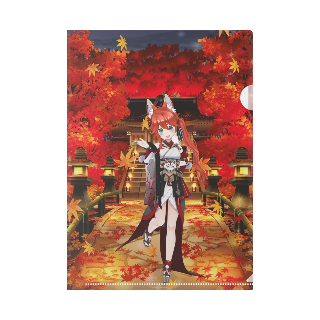 【稲荷りっか】12月記念日グッズ-クリアファイル[1215]