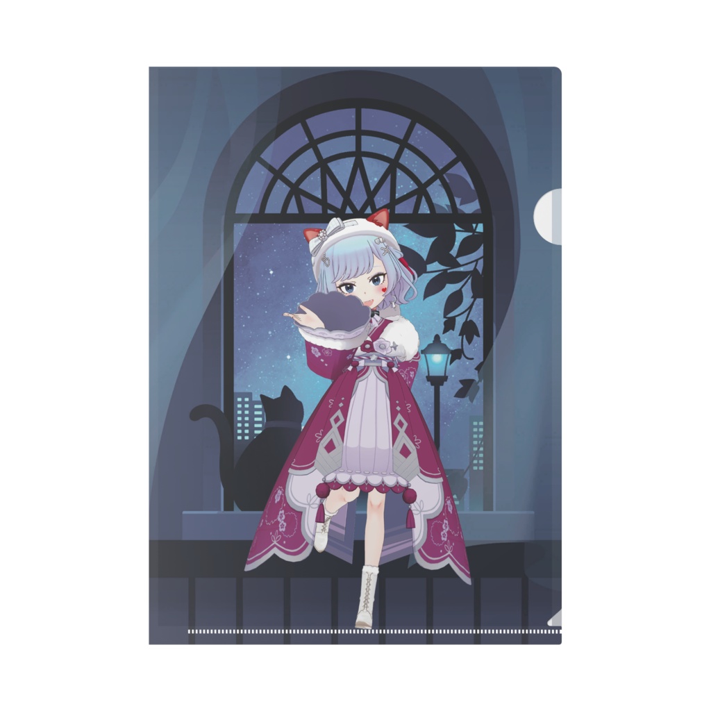 【紅猫デルタ】12月記念日グッズ-クリアファイル[1217]