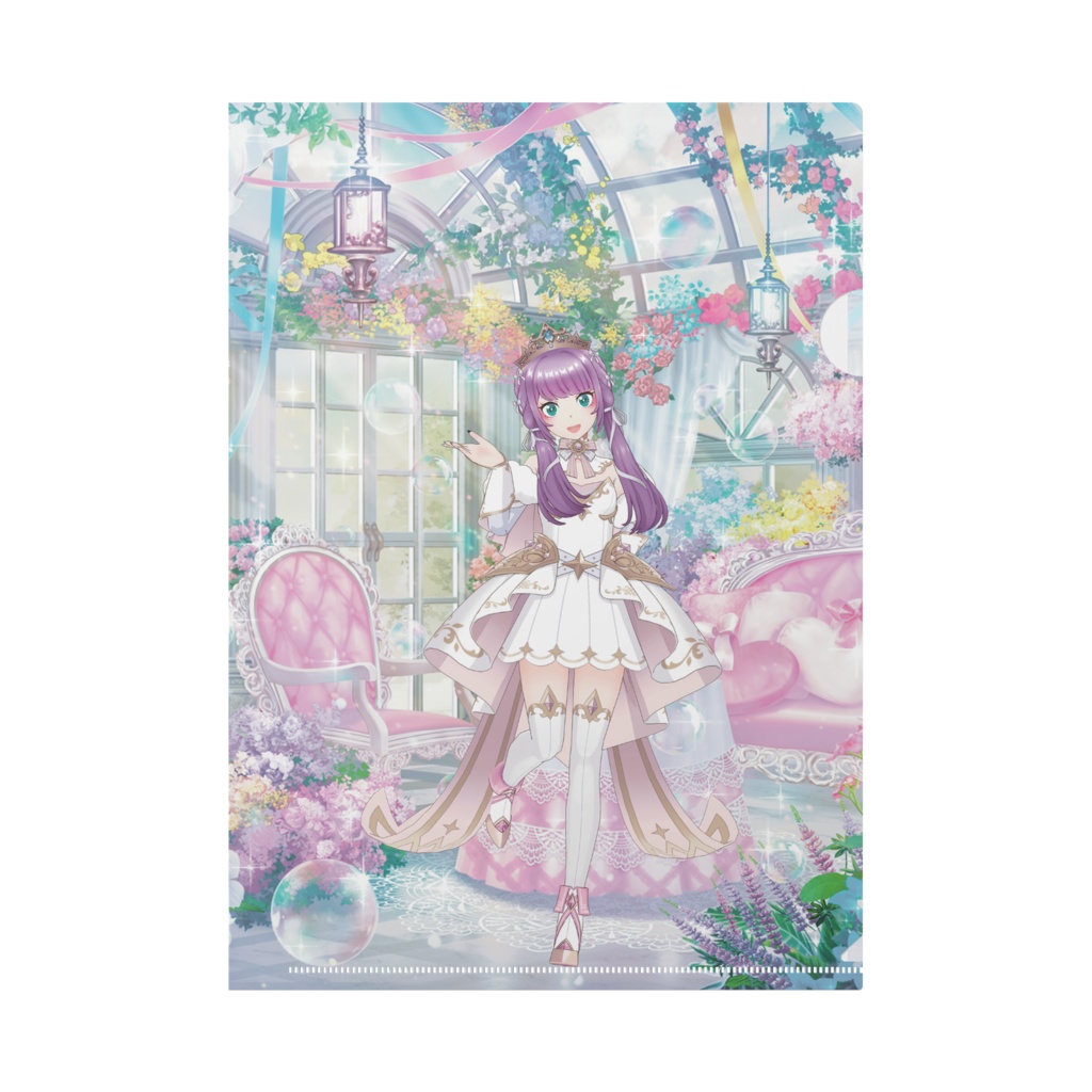 【紫水ぼたん】12月記念日グッズ-クリアファイル[1222]