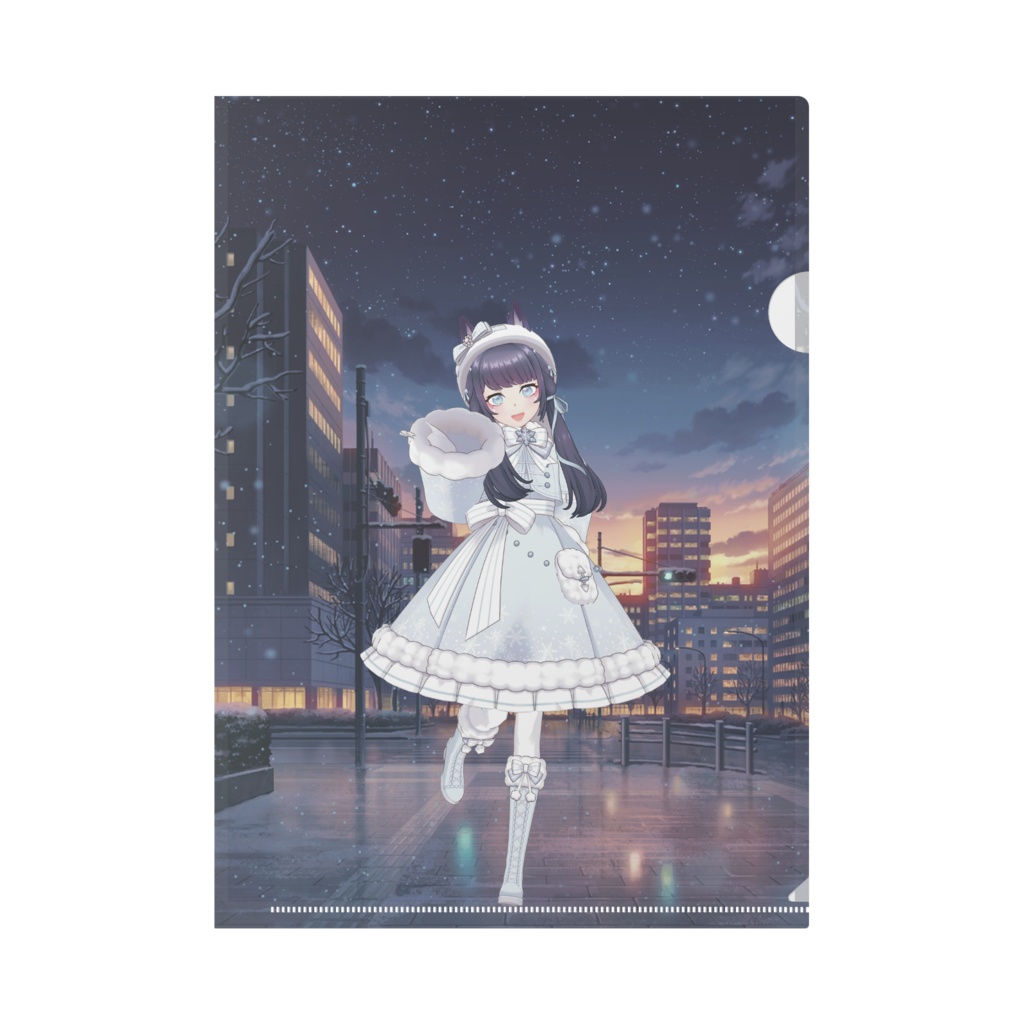 【紺野 きつね】12月記念日グッズ-クリアファイル[1210]