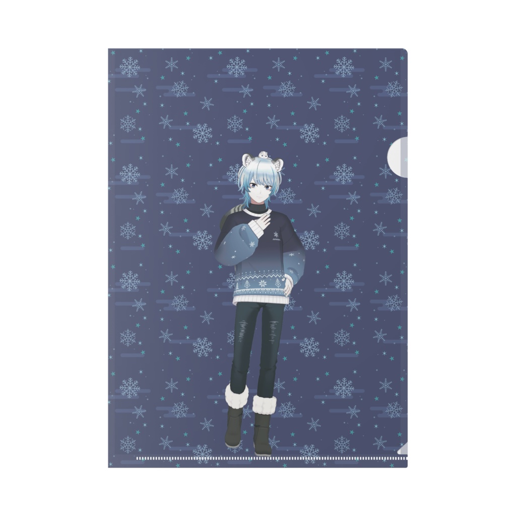 【紺青 千草】12月記念日グッズ-クリアファイル[1214]