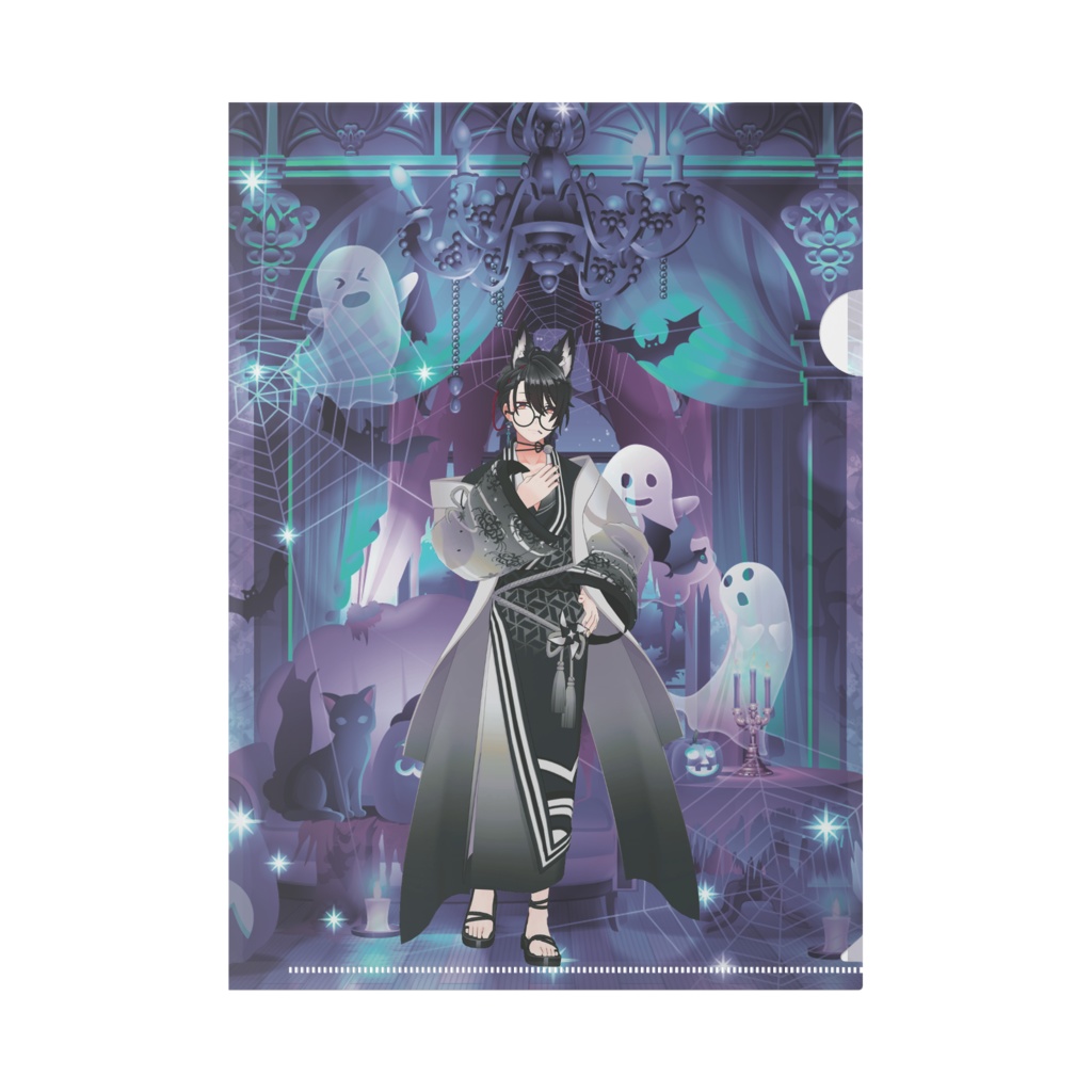 【綺星 白狐】12月記念日グッズ-クリアファイル[1224]