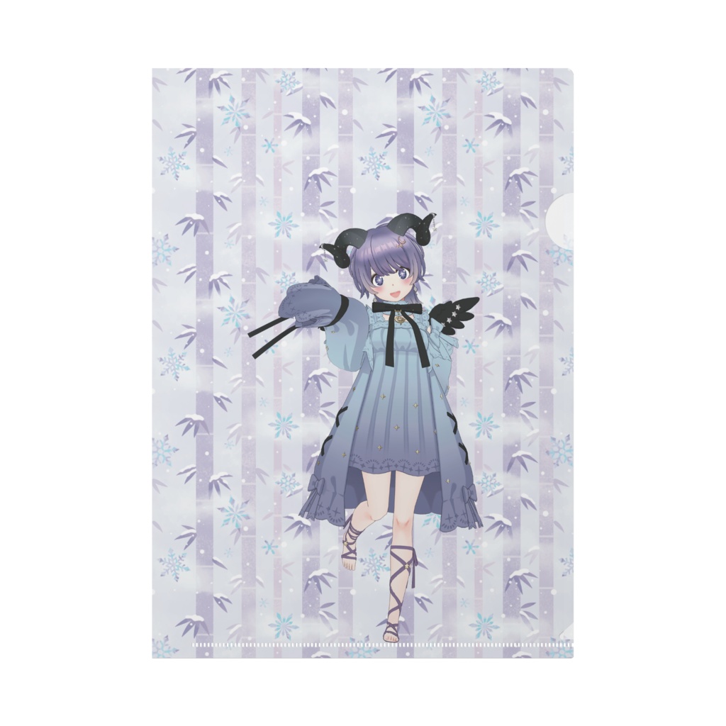 【花唄ドメスハム二郎】12月記念日グッズ-クリアファイル[1223]