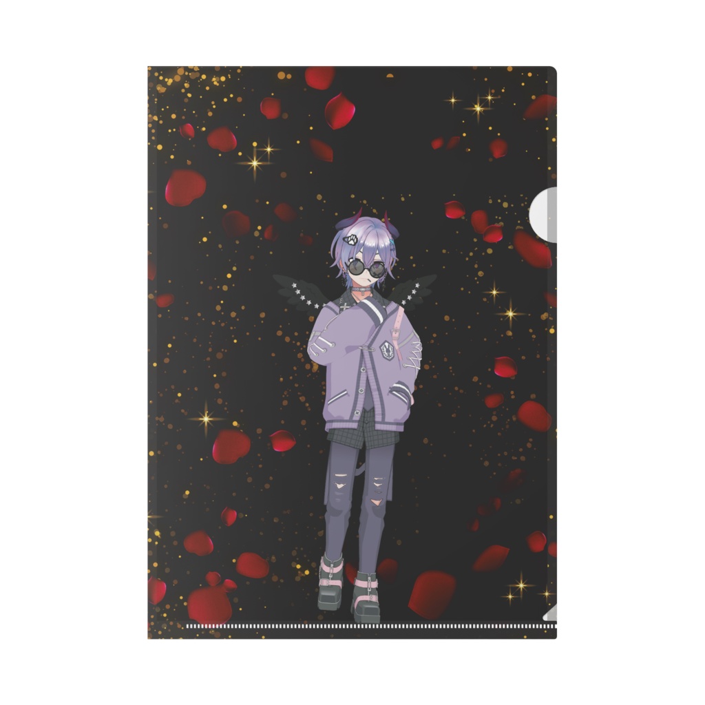 【闇夜もる】12月記念日グッズ-クリアファイル[1204]