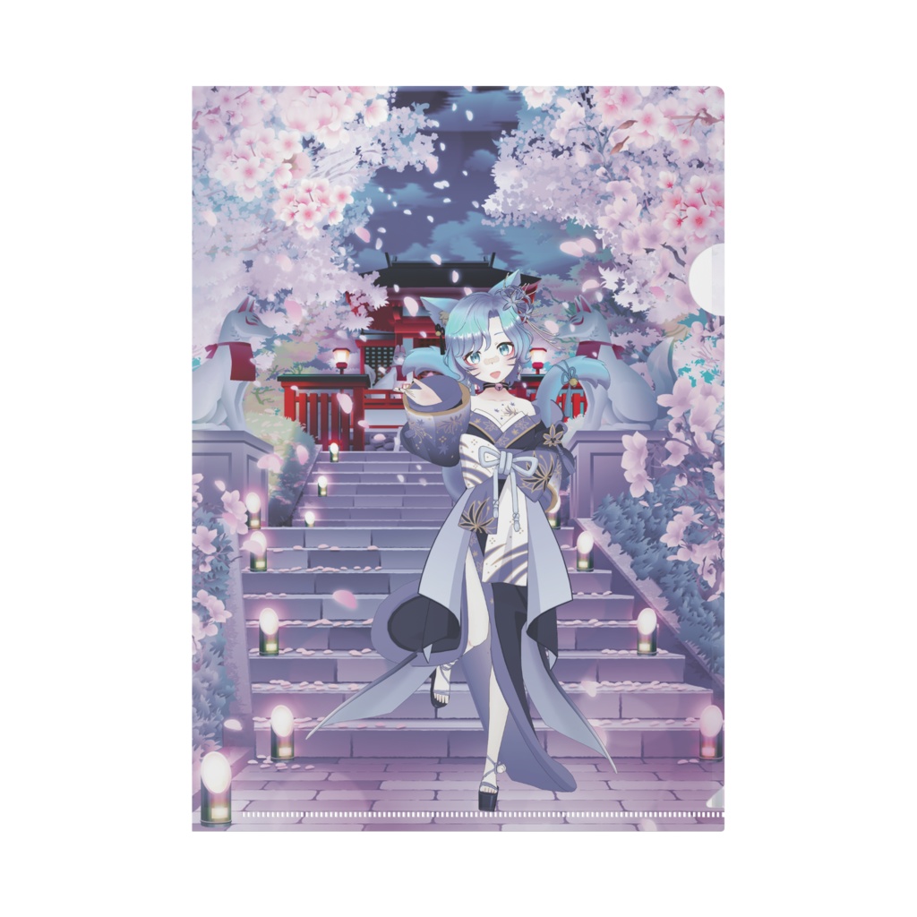 【雨月 雨音】12月記念日グッズ-クリアファイル[1209]