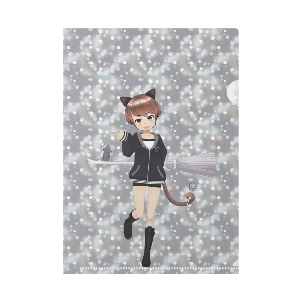 【飼い猫るりっぽ】12月記念日グッズ-クリアファイル[1215]