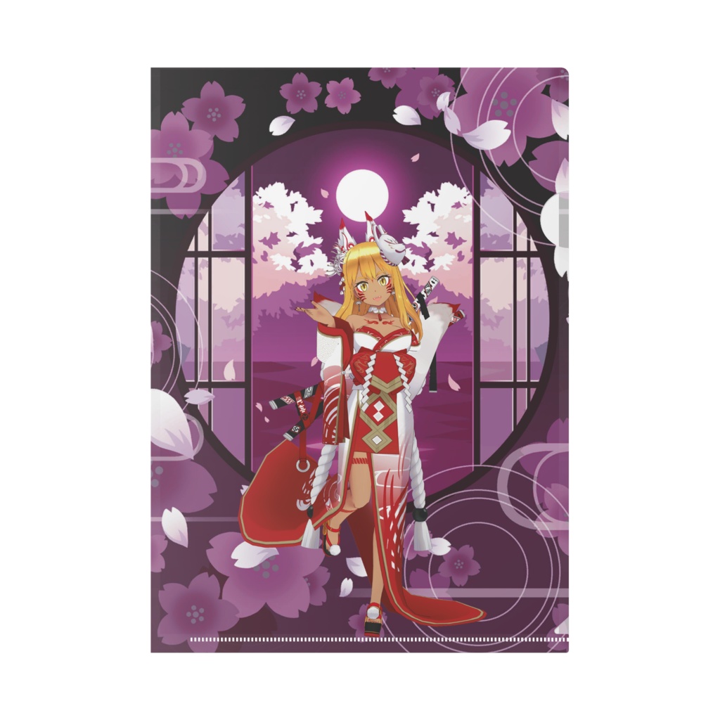 【魂狐@コンコン】12月記念日グッズ-クリアファイル[1226]