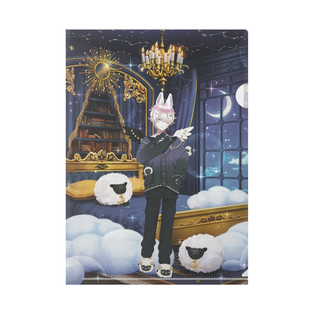 【神夜 叶兎】12月記念日グッズ-クリアファイル[1225]