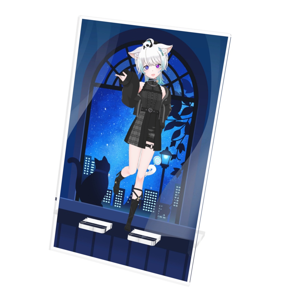 【しろごまティー】12月記念日グッズ-アクリルスマホスタンド[1212]