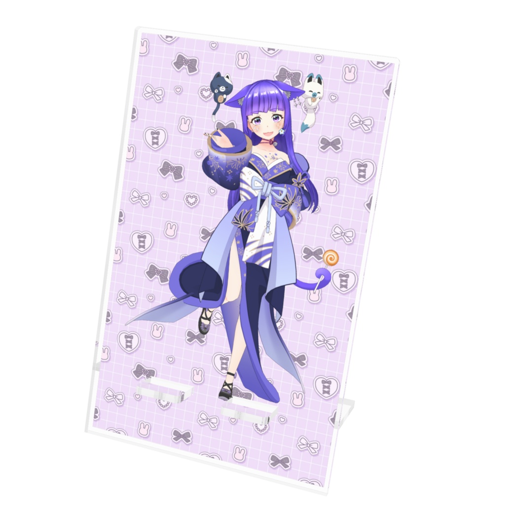 【もふニャン】12月記念日グッズ-アクリルスマホスタンド[1231]