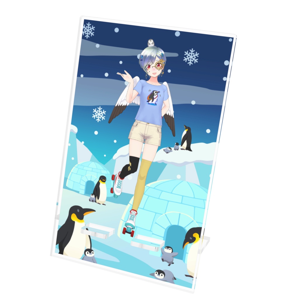 【ゆるボドゲ会さとん】12月記念日グッズ-アクリルスマホスタンド[1214]