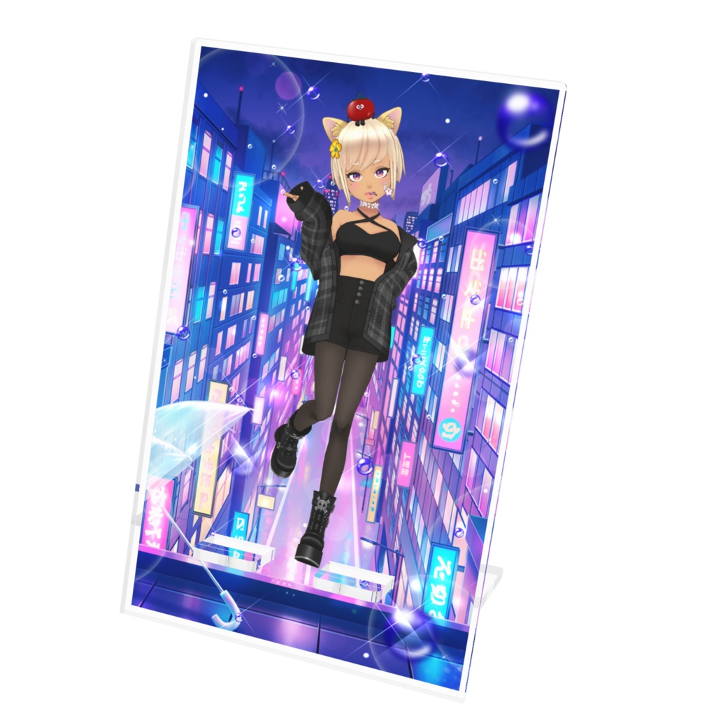 【わるちぃちゃん】12月記念日グッズ-アクリルスマホスタンド[1228]