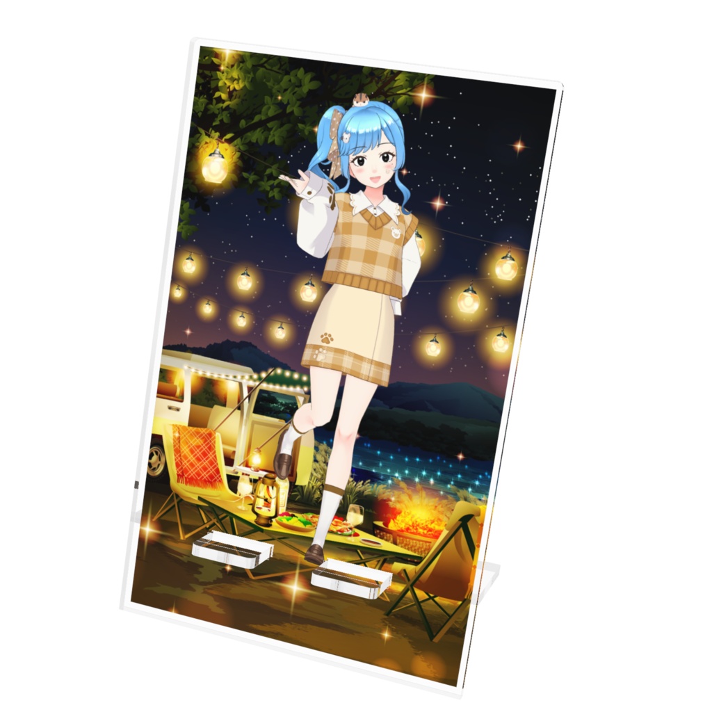 【カラフルスプレー】12月記念日グッズ-アクリルスマホスタンド[1228]