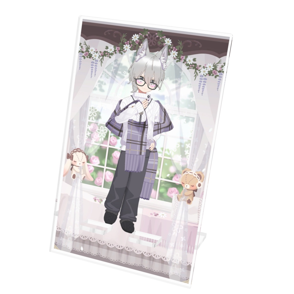 【ハスたろ】12月記念日グッズ-アクリルスマホスタンド[1216]