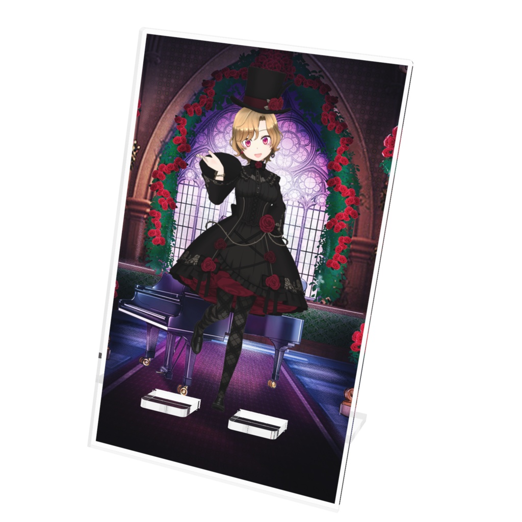 【夕凪彩羽】12月記念日グッズ-アクリルスマホスタンド[1203]