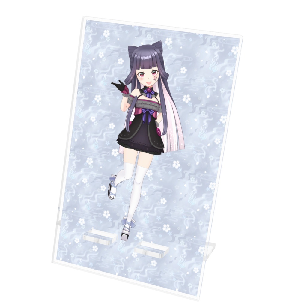 【夜月ゆん】12月記念日グッズ-アクリルスマホスタンド[1201]