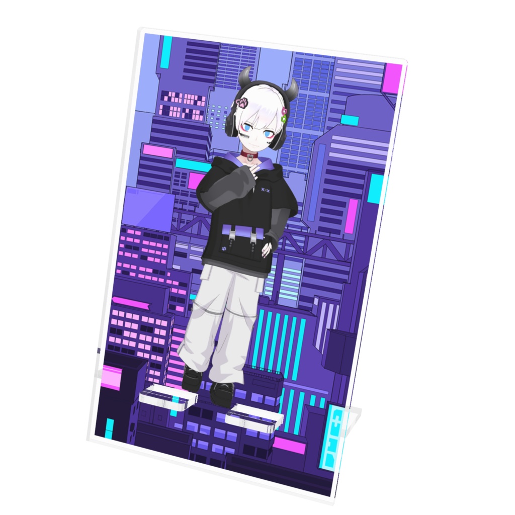 【夜狐 雨音】12月記念日グッズ-アクリルスマホスタンド[1218]