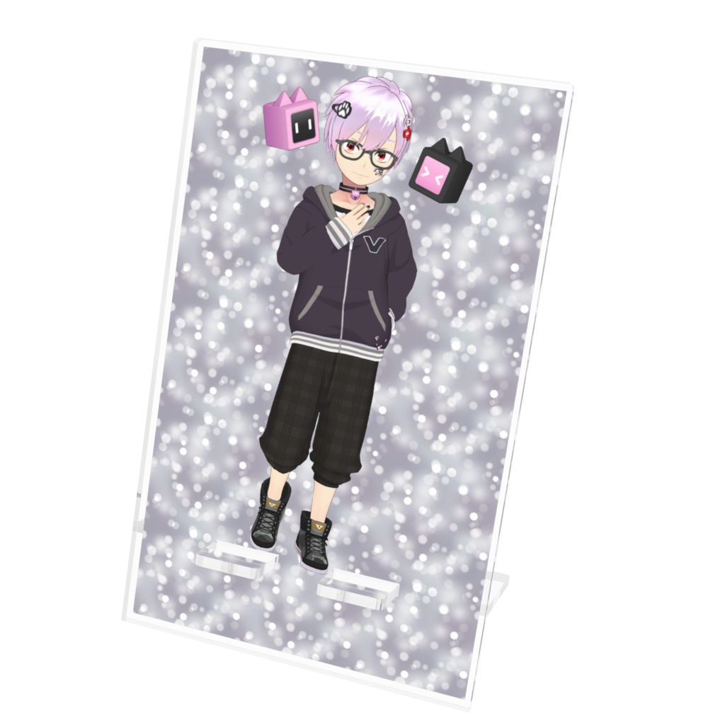 【御猫　逸希】12月記念日グッズ-アクリルスマホスタンド[1202]