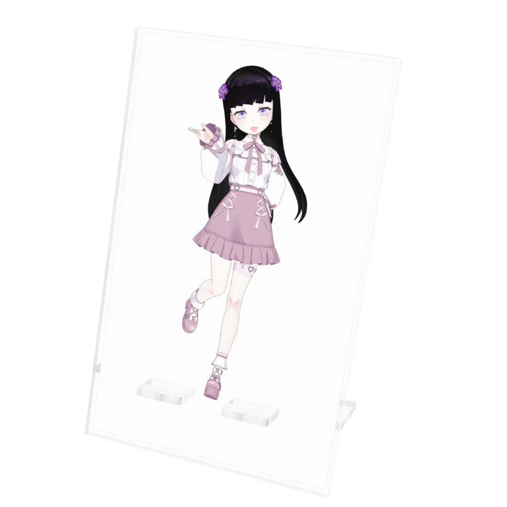 【御紫花 ゆ ゅ】12月記念日グッズ-アクリルスマホスタンド[1225]