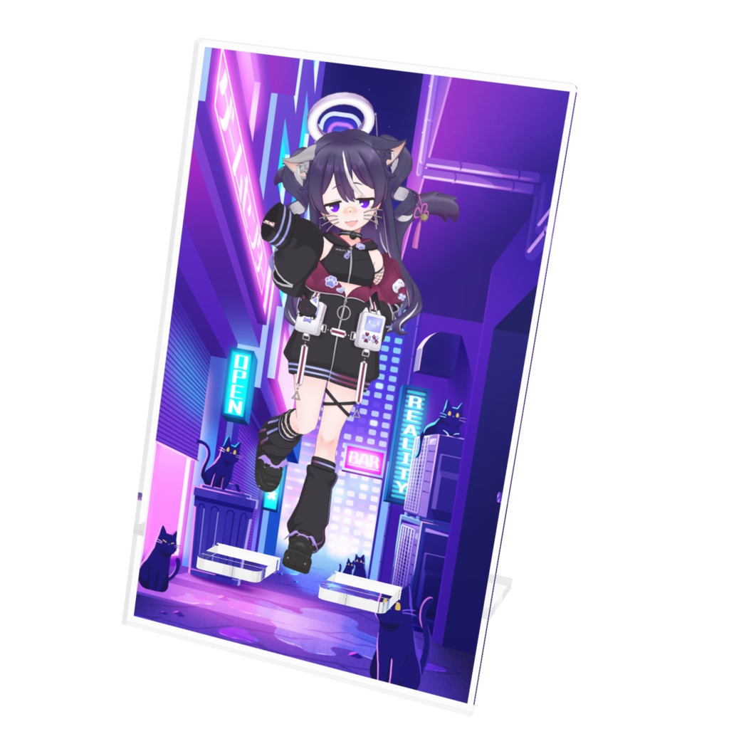 【昼風みぃ】12月記念日グッズ-アクリルスマホスタンド[1215]