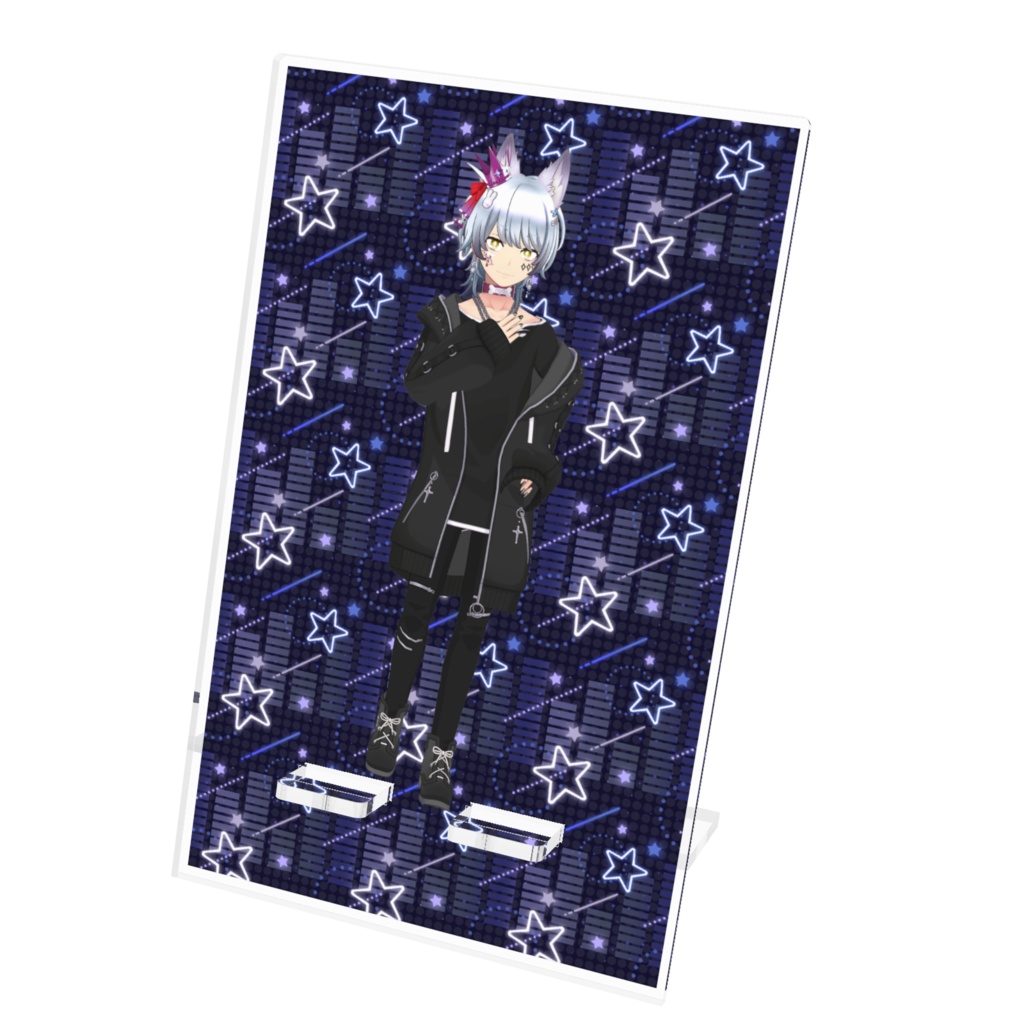 【狗廻　白狼】12月記念日グッズ-アクリルスマホスタンド[1209]