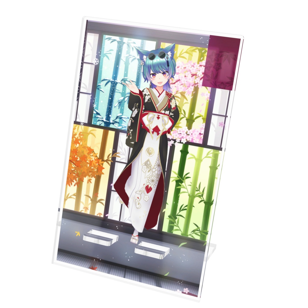 【猫の手】12月記念日グッズ-アクリルスマホスタンド[1210]