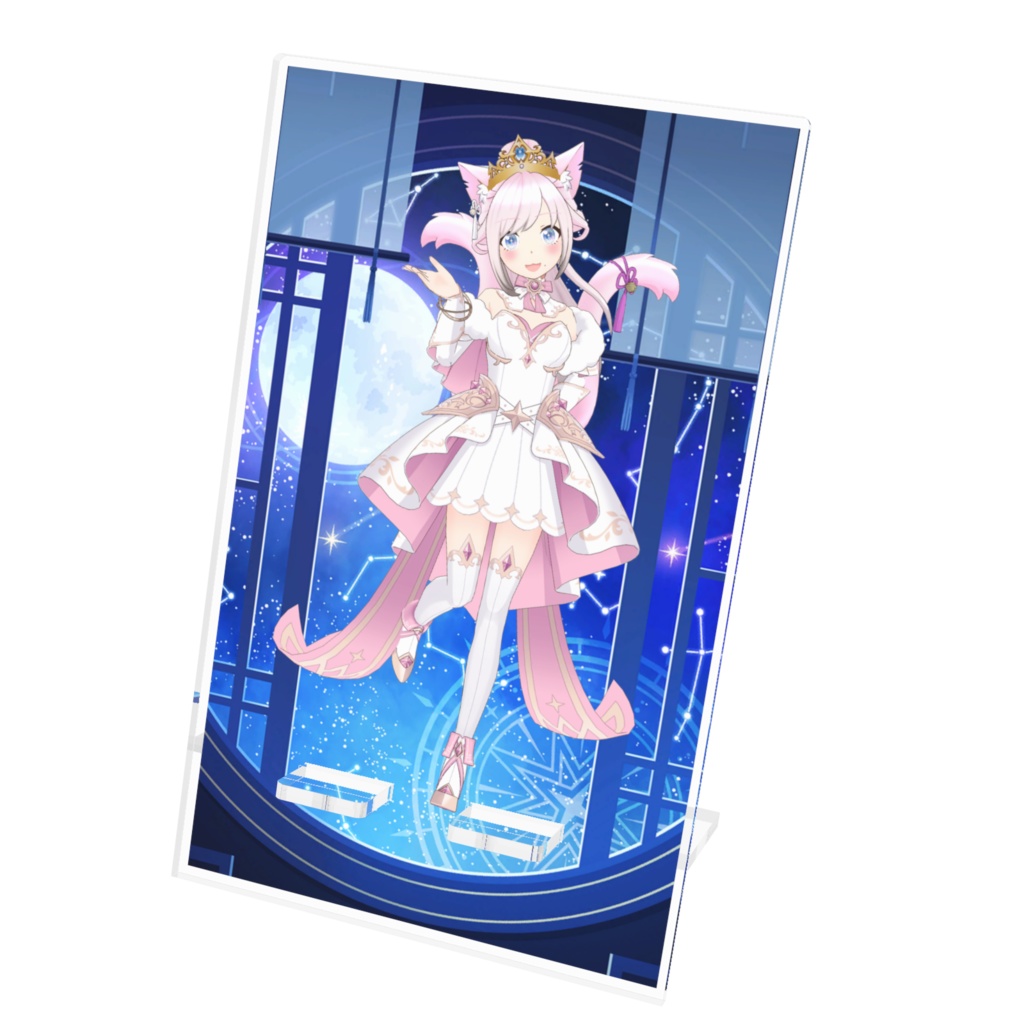 【猫乃ミーナ】12月記念日グッズ-アクリルスマホスタンド[1202]