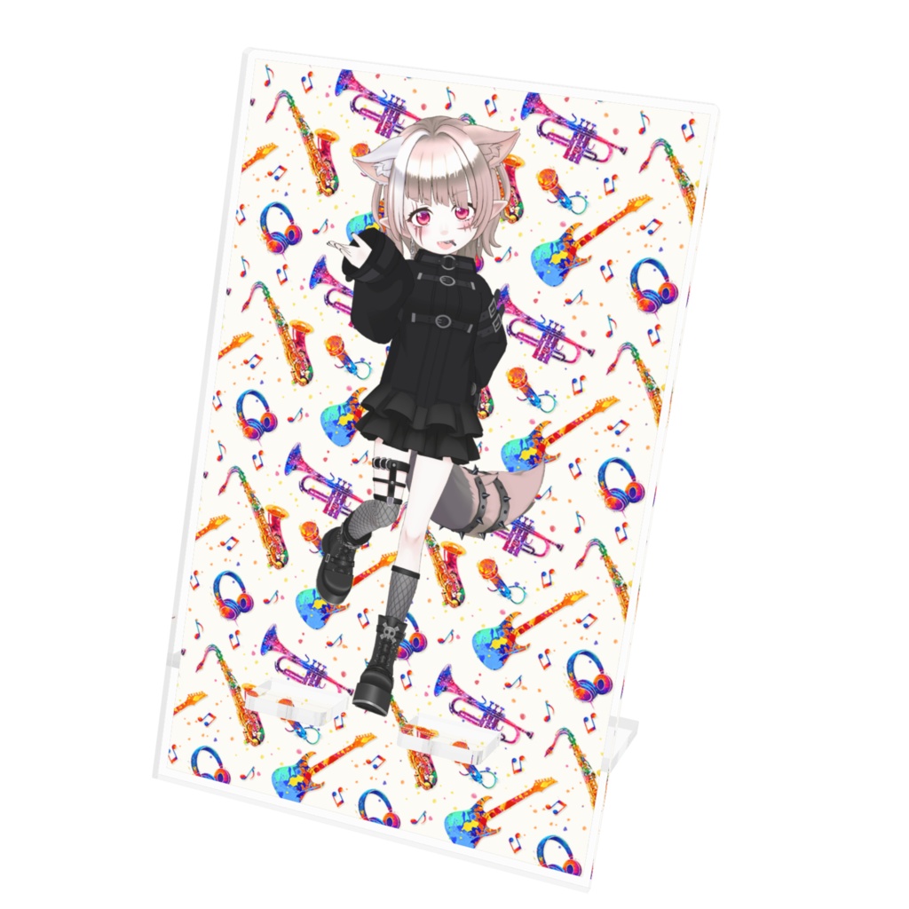 【癒兎】12月記念日グッズ-アクリルスマホスタンド[1210]