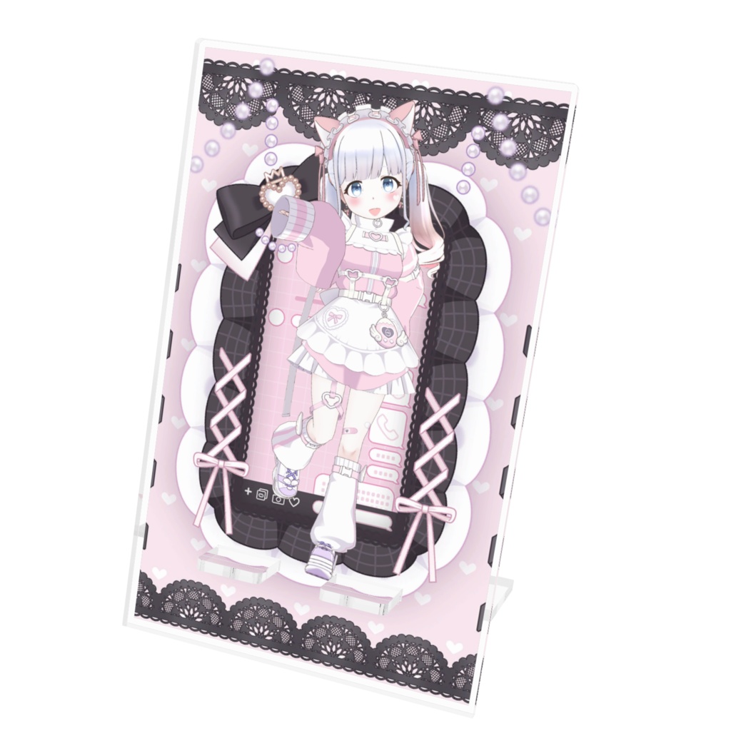 【白亜ぽてと】12月記念日グッズ-アクリルスマホスタンド[1208]